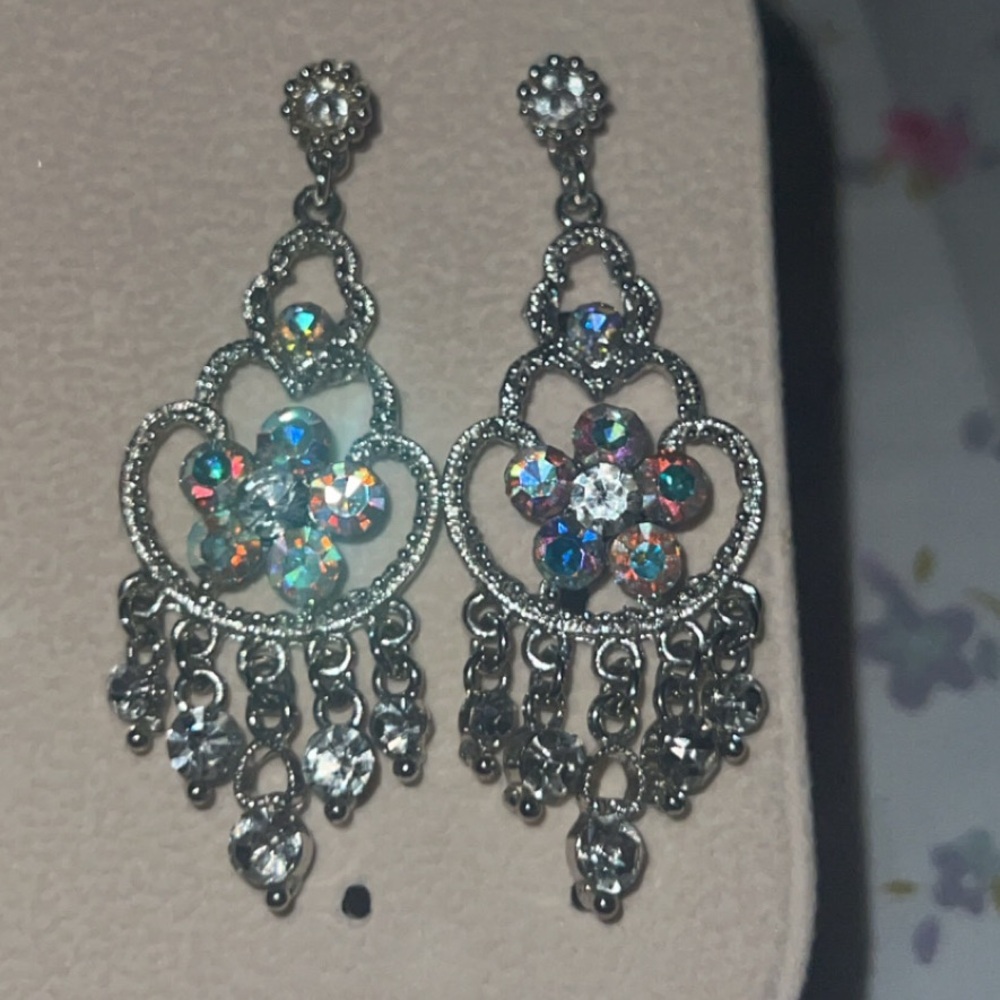 Silver Chandelier Earrings